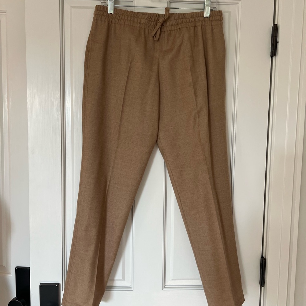 Valentino Camel Cashmere & Wool pants